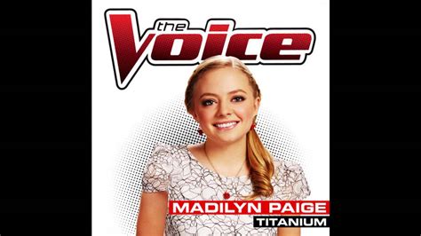 Titanium Madilyn Paige The Voice Studio Version Youtube
