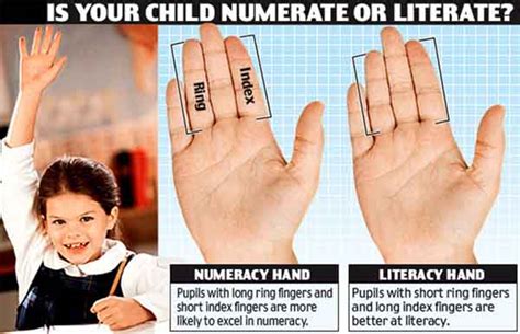 Finger Length Shows Your Talent For Math Literacy Finger Length