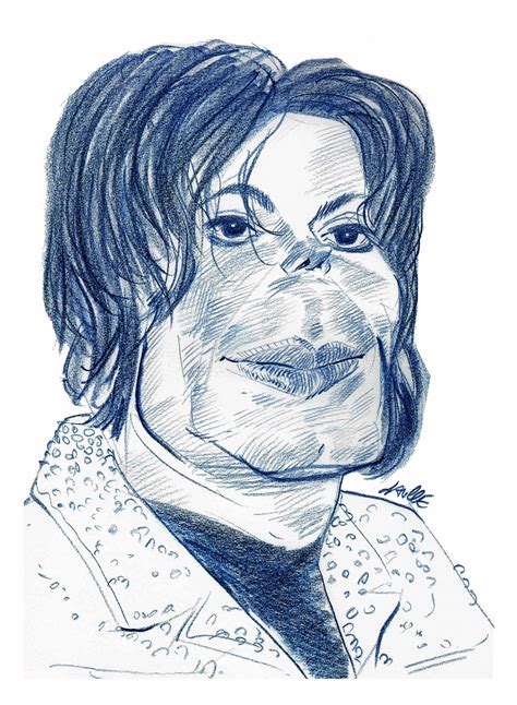 Michael Jackson Desenho Por Bertrand Daullé Artmajeur
