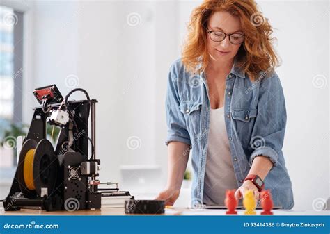 Nice Professional Designer Working On The Tablet Stock Photo Image Of