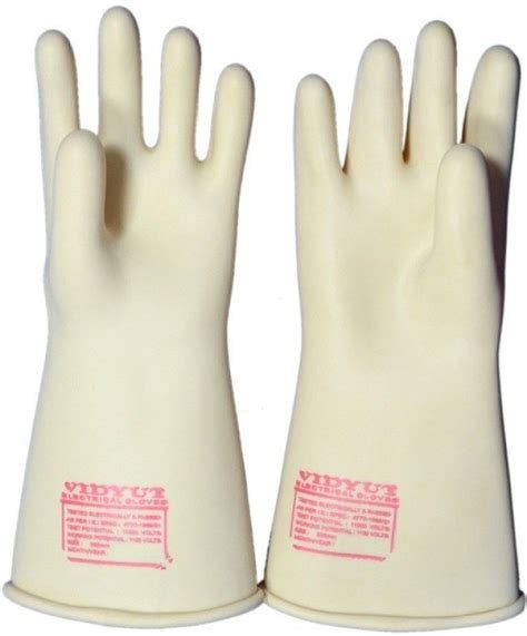 Plain Rubber Electrical Kv Hand Safety Gloves For Industry Material Handling Assembly Size