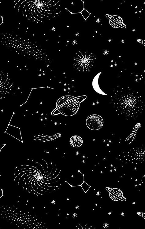 Black Space Drawing Art Planet Space Drawing Stars Black Space