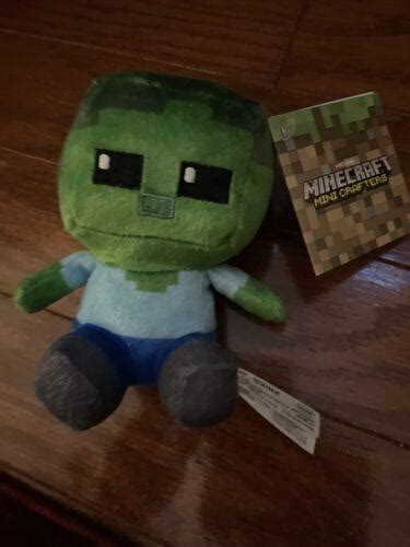 Jinx Minecraft Mini Crafter Zombie Plush Stuffed Toy Green 45 Tall