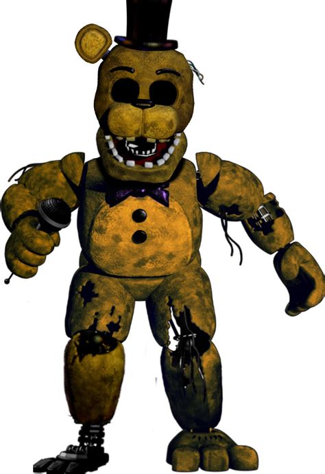 Five Nights At Freddys Withered Golden Freddy