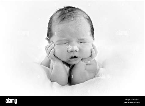 Cutie Newborn Baby Girl Soft Blanket In Nursery Beautiful Princess