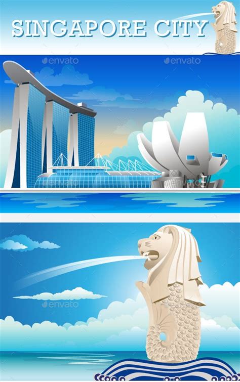 Famous Structures In Singapore Famous Structures Singapore Merlion