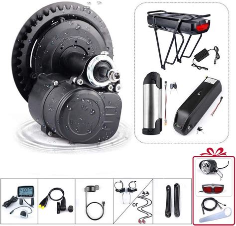 48v 500w Torque Sensored Electric Bicycle Motor Kit Mid Drive Diy Ebike Conversion Kit With