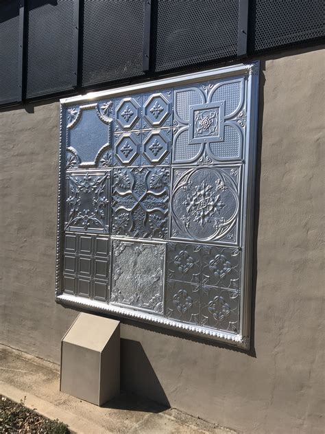 Decorative tin panels and the benefits associated with them are innumerable and with every passing day, more people are inclined towards using them at their homes and offices for optimal energy savings. Pressed Tin Panels Outdoor Display | Pressed tin, Tin ...