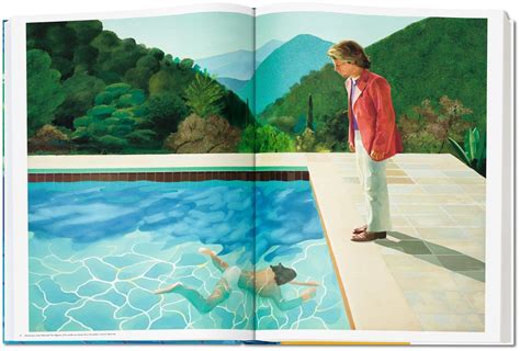 A Page From David Hockney A Bigger Book Featuring Portrait Of An