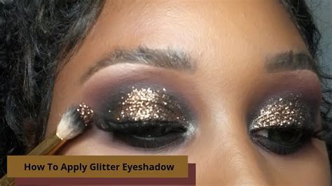 How To Apply Glitter Eyeshadow Beginner Friendly Step By Step Youtube