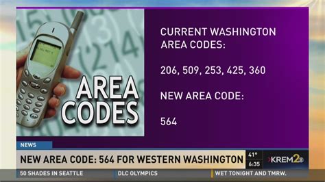 New Area Code 564 For Western Washington