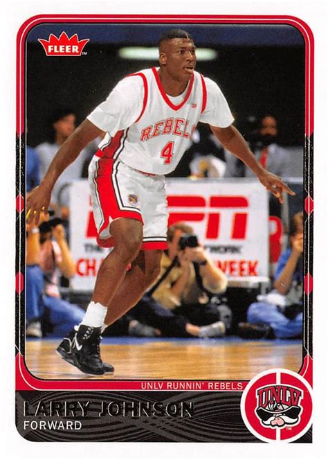 Lawrence demetric larry johnson (born march 14, 1969) is an american retired basketball player who spent his professional career in the nba. Larry Johnson Basketball Card (UNLV Runnin Rebels) 2012 Fleer Retro #4