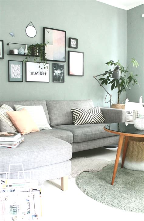Pretty Green Walls With Pops Of Gray Black And Pink