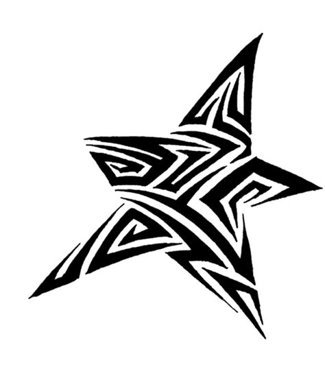 Tribal Flower Star Swirl Tattoo Flash Tattoo Fonts Ge