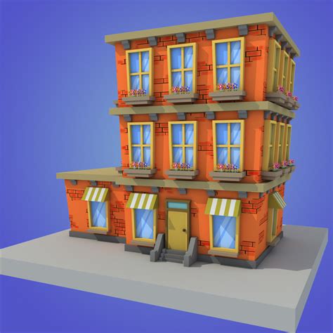 3d Stylized Building Model