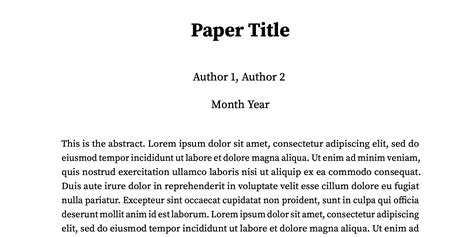 Github Pmichaillat Latex Paper Minimalist Latex Template For Academic Papers