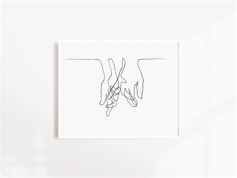 Lovers Hands Printable Line Drawing Inspired By Picasso Etsy Face