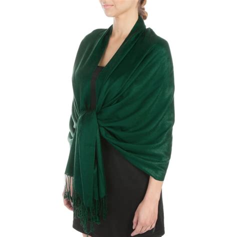 Sakkas Large Soft Silky Pashmina Shawl Wrap Scarf Stole In Solid Colors