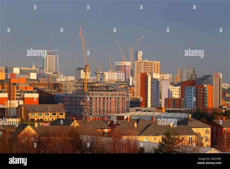 Leeds City Centre Skyline With Lots Of Developments Happening On The