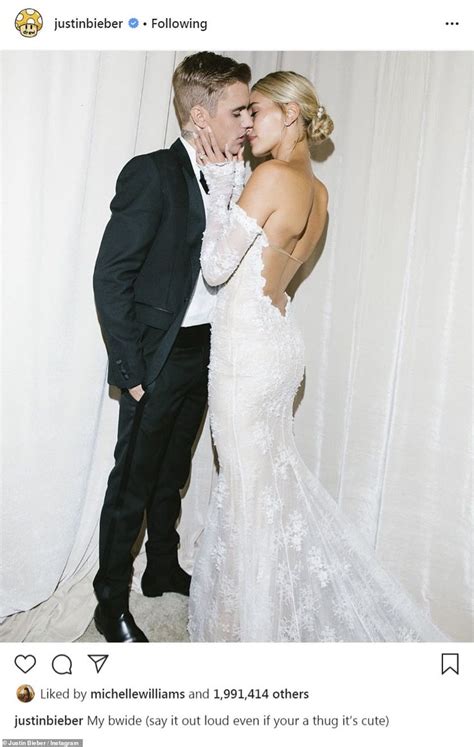 Justin And Hailey Bieber Share Official Wedding Portraits 夢のウェディングドレス