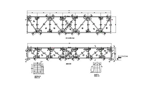 Top Chord Plan And Elevation Of Gantry Girder Details Are Given In This
