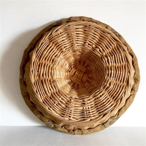 French Antique Round Wicker Bread Basket - Bread Proofing basket ...