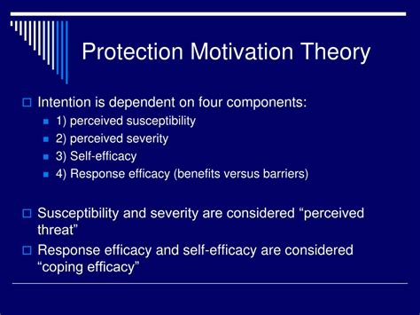 ppt health belief model protection motivation theory powerpoint presentation id 3425907