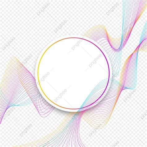Abstract Colorful Lines Vector Hd Images 3d Border Frame With Colorful