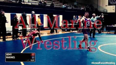 A Glimpse Of The All Marine Wrestling Team Youtube