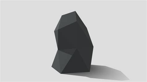 Low Poly Gray Rock 01 Download Free 3d Model By Aroy Aroy Art