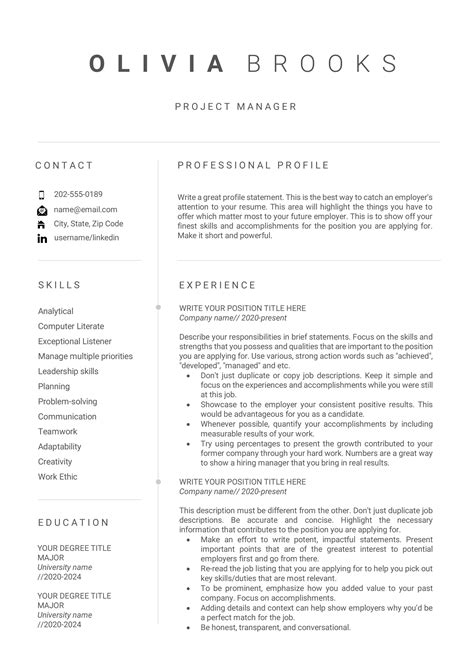 Resume template Professional resume template Resume | Etsy in 2020 | Resume template, Resume 
