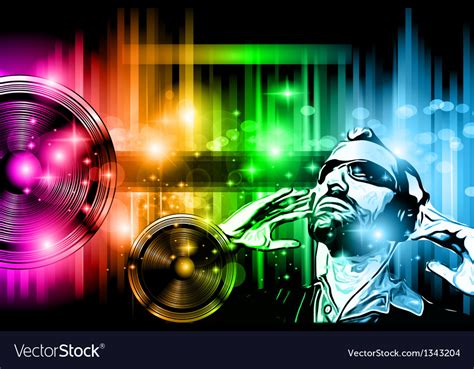 Dengan memanfaatkan gambar yang keren dapat memperindah tampilan laptop atau hp anda. Music Club background for disco dance flyer Vector Image