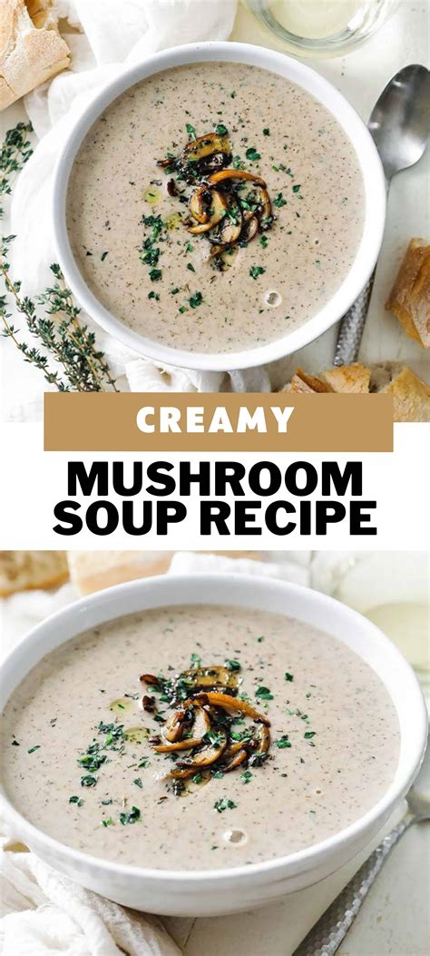 Homemade Cream Of Mushroom Soup Recipe Chef Billy Parisi