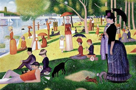 A Sunday Afternoon On The Island Of La Grande Jatte Painting By