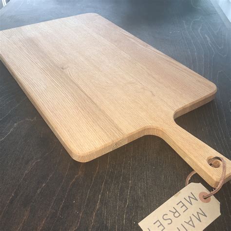 Large Oak Hand Crafted Cutting Board With Handle
