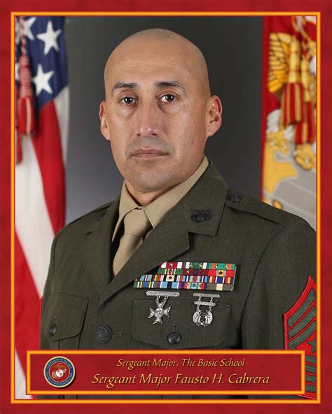 Sergeant Major Fausto Cabrera Training Command Biography