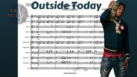 Nba Youngboy Outside Today Sheet Music For Marching Band Youtube