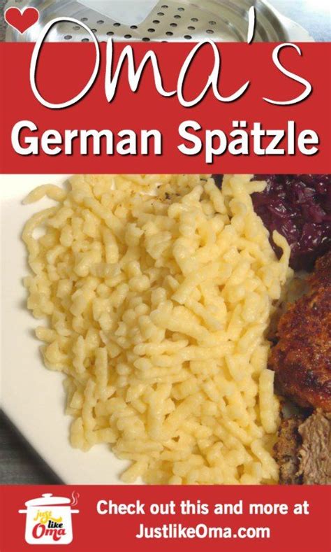 ️ Omas German Spätzle Recipe Homemade And Delicious Check Out Quick German