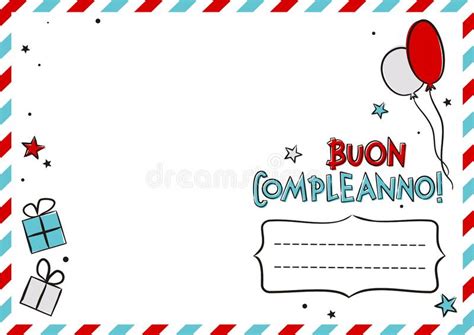 Happy Birthday Italian Stock Illustrations 1100 Happy Birthday