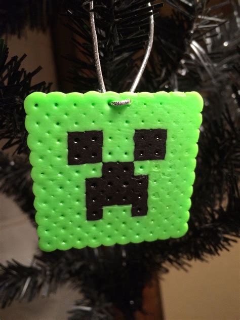 Minecraft Creeper Perler Bead Perler Beads Handmade Ts Etsy