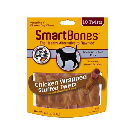 Smartbones® Chicken Wrapped Stuffed Twistz With Pork Dog Treat Dog