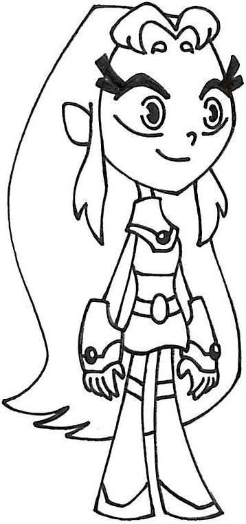 Starfire Coloring Lesson Coloring Pages For Kids Coloring Lesson