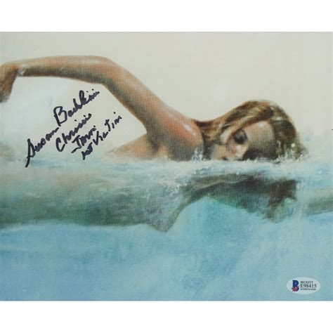 susan backlinie signed jaws 8x10 photo inscribed chrissie jaws and 1st victim beckett
