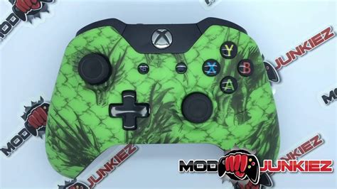 Hydro Dipped Green Dragons Xbox One Custom Controller