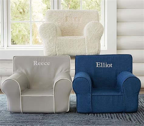 Shop anywhere chair slipcover at pottery barn kids. Cream Sherpa Anywhere Chair® | Kids Armchair | Pottery ...