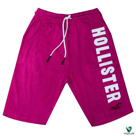 Hollister Terry Shorts Pink White Vegapk