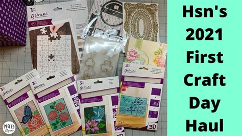 My First 2021 Hsns Craft Day Haul Part2 Youtube