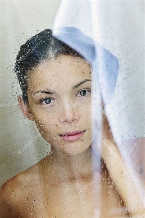 Shower Woman Portrait Stock Photo Ariwasabi 21564129