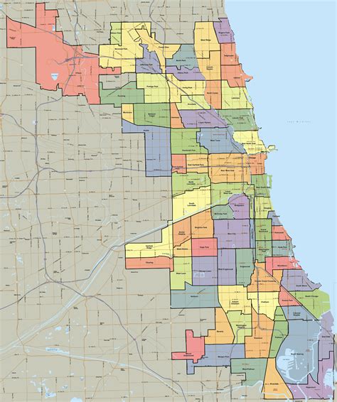 Chicago Neighborhood Map Map Of Africa