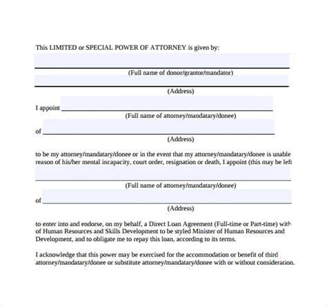 Free Illinois Limited Power Of Attorney Form Pdf Word Eforms Vrogue